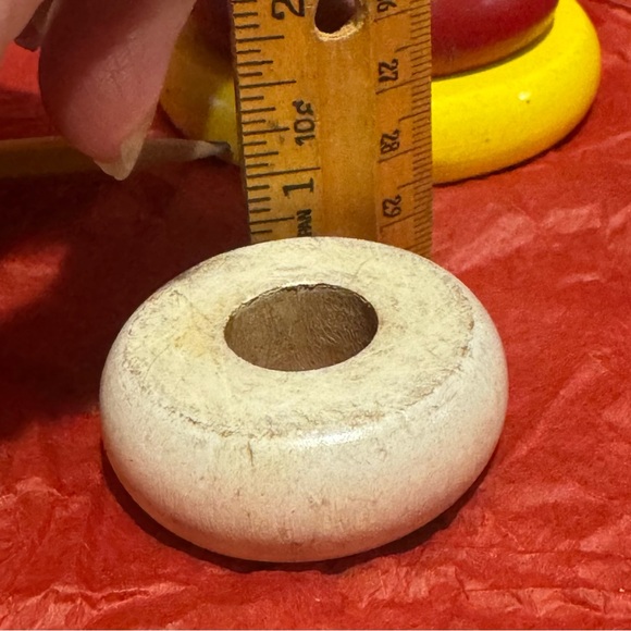 Doepke, Classic Vintage Wooden Stacking Ring Set in Primary Colors - Picture 12 of 14